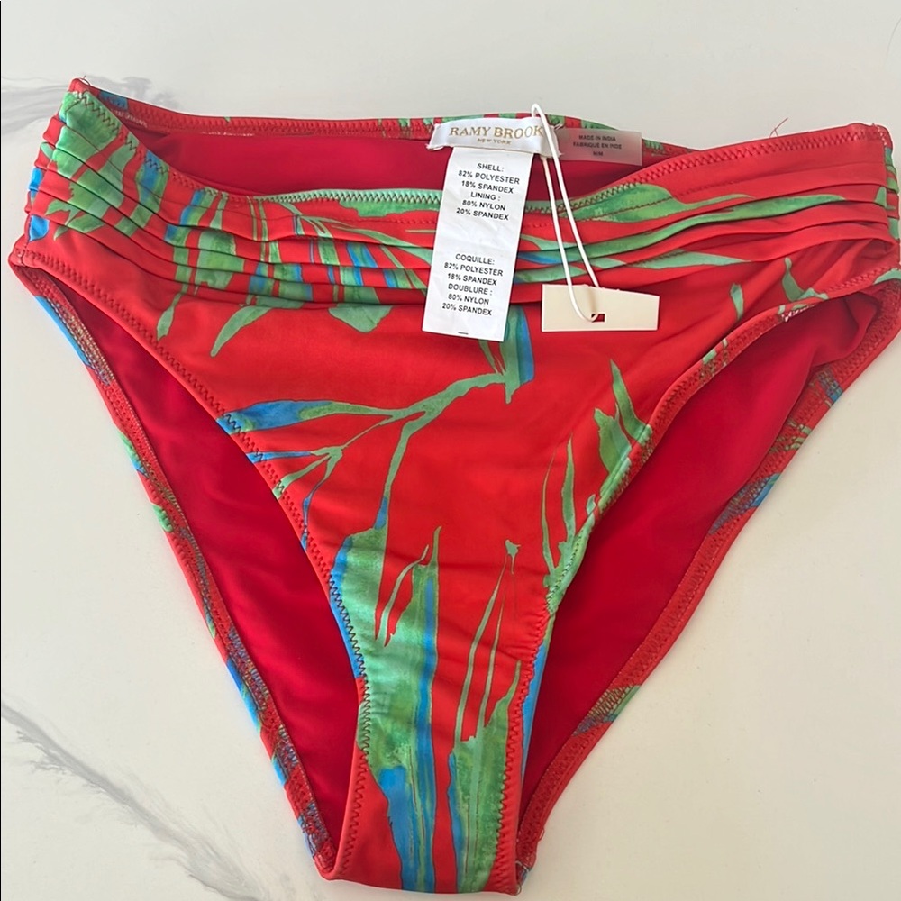 Ramy Brook Tropical Print Bikini Bottom